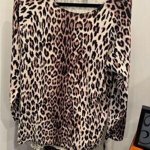 Animal print sweater by Inc!